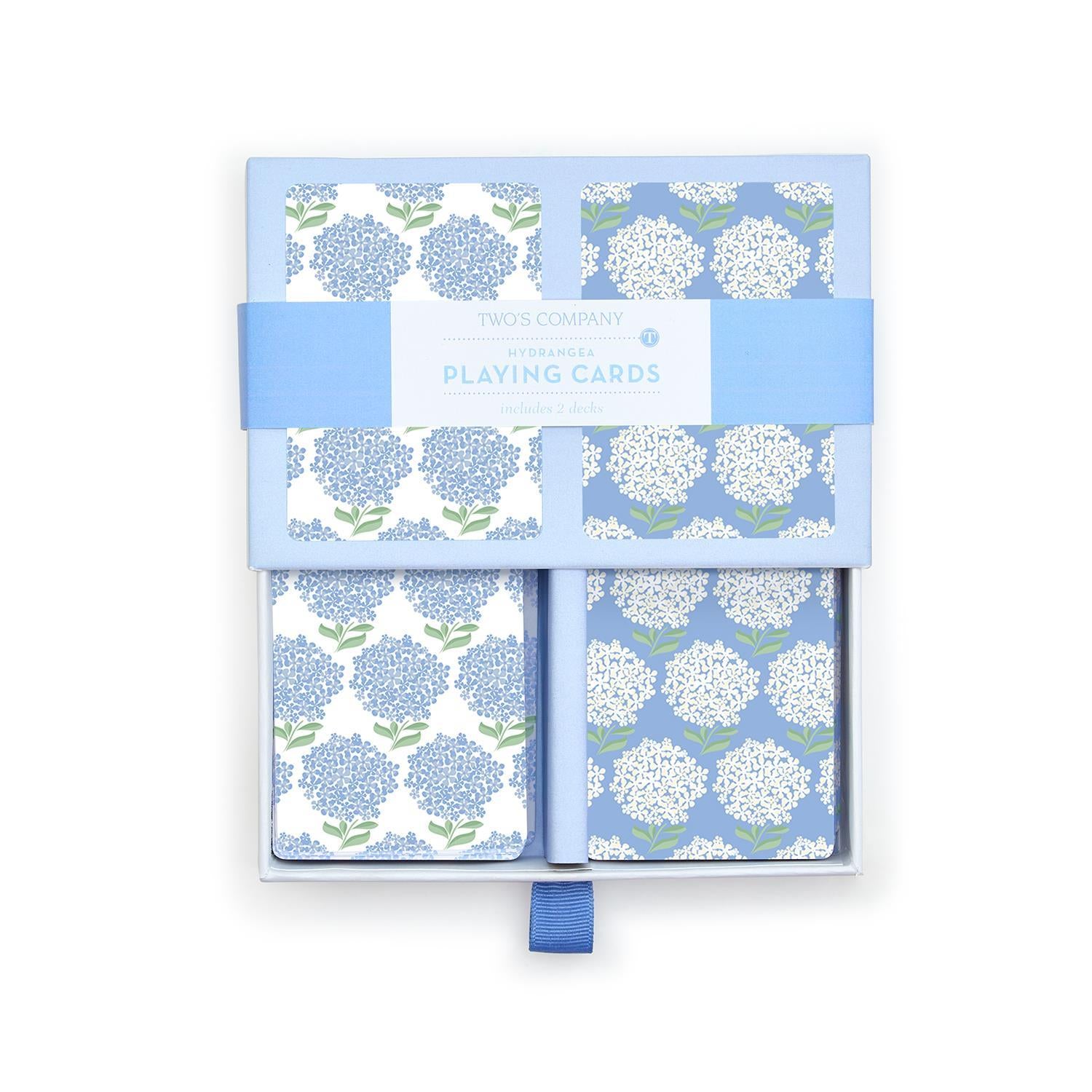 Hydrangea Pattern Double Deck Playing Cards - Mellow Monkey
