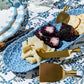 Blue Hydrangea Porcelain Tidbit Tray or Cracker Dish - Mellow Monkey