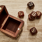 Wood Crafted Dice Box with 6 Dice - Mellow Monkey