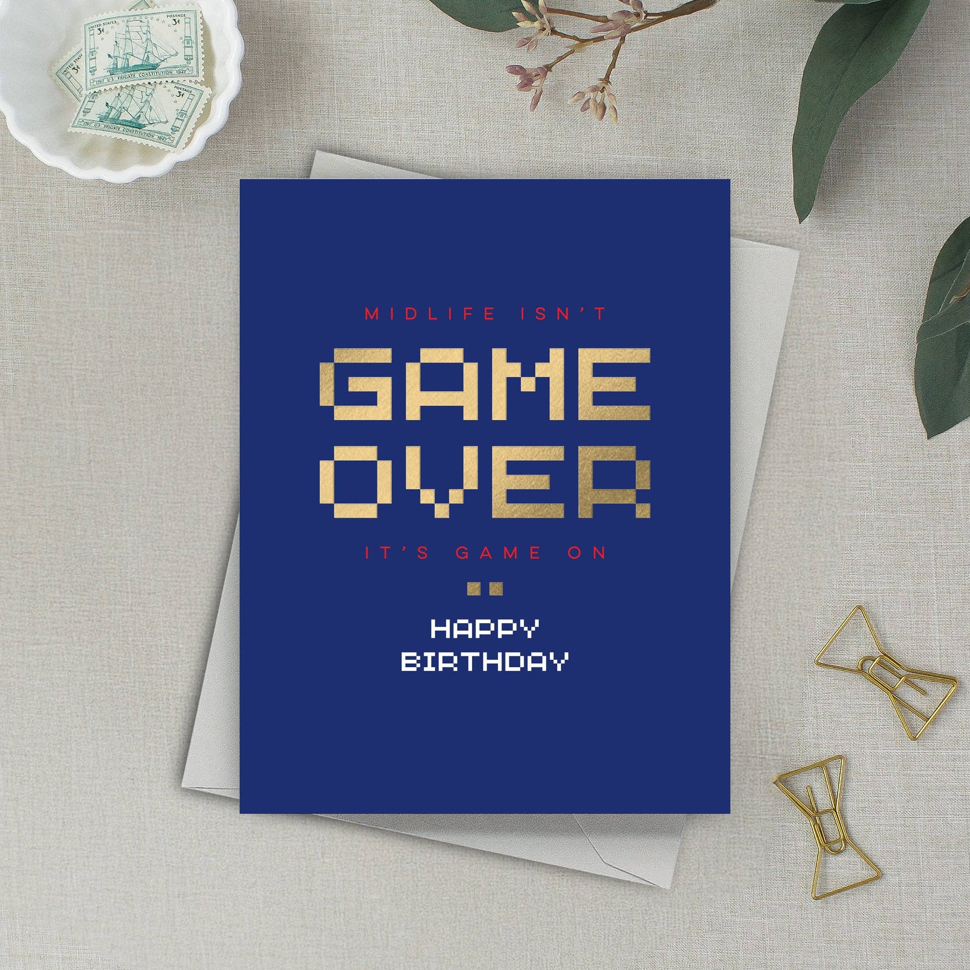 Game On – Retro Birthday Card - Mellow Monkey