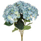 Large 5 Stem Hydrangea Bouquet-Blue-20"H - Mellow Monkey