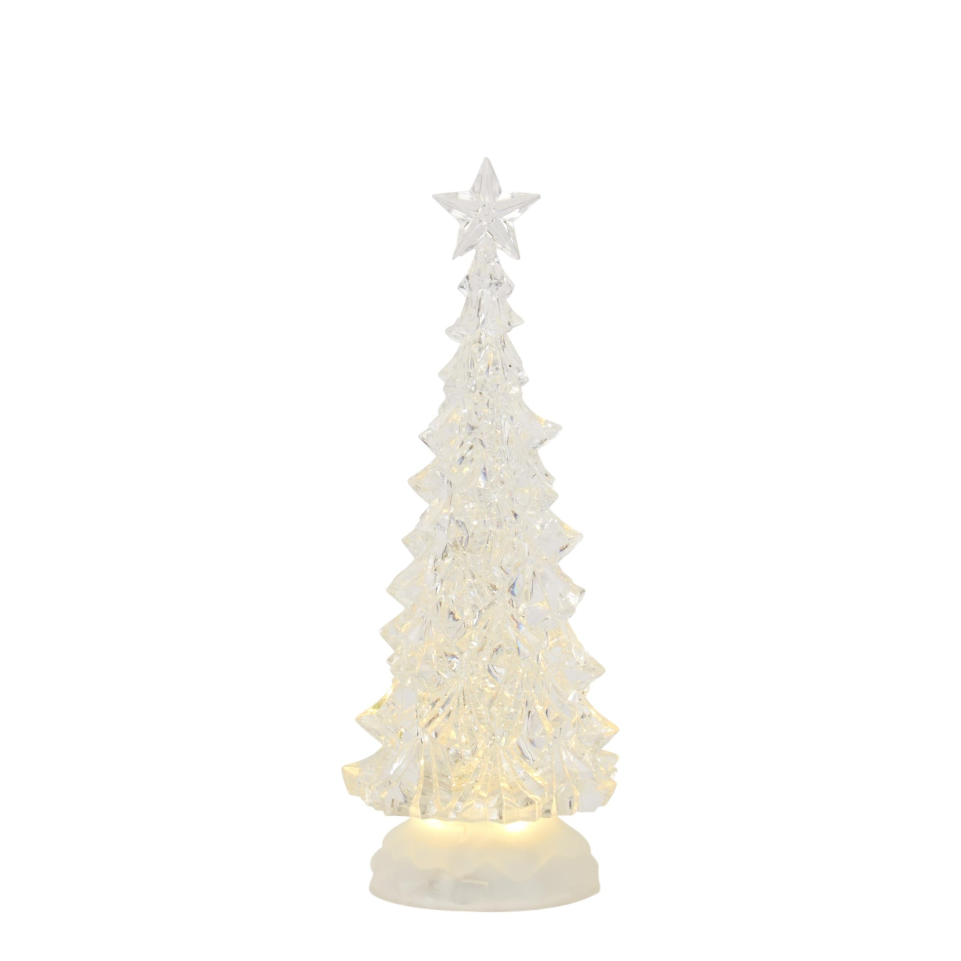 Clear Swirling Glitter LED Tree - Mellow Monkey