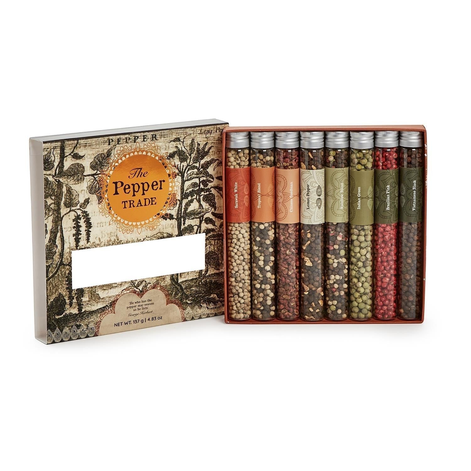 The Pepper Trade Gourmet Peppercorn 8 Tube Gift Set - 4.83-oz - Mellow Monkey