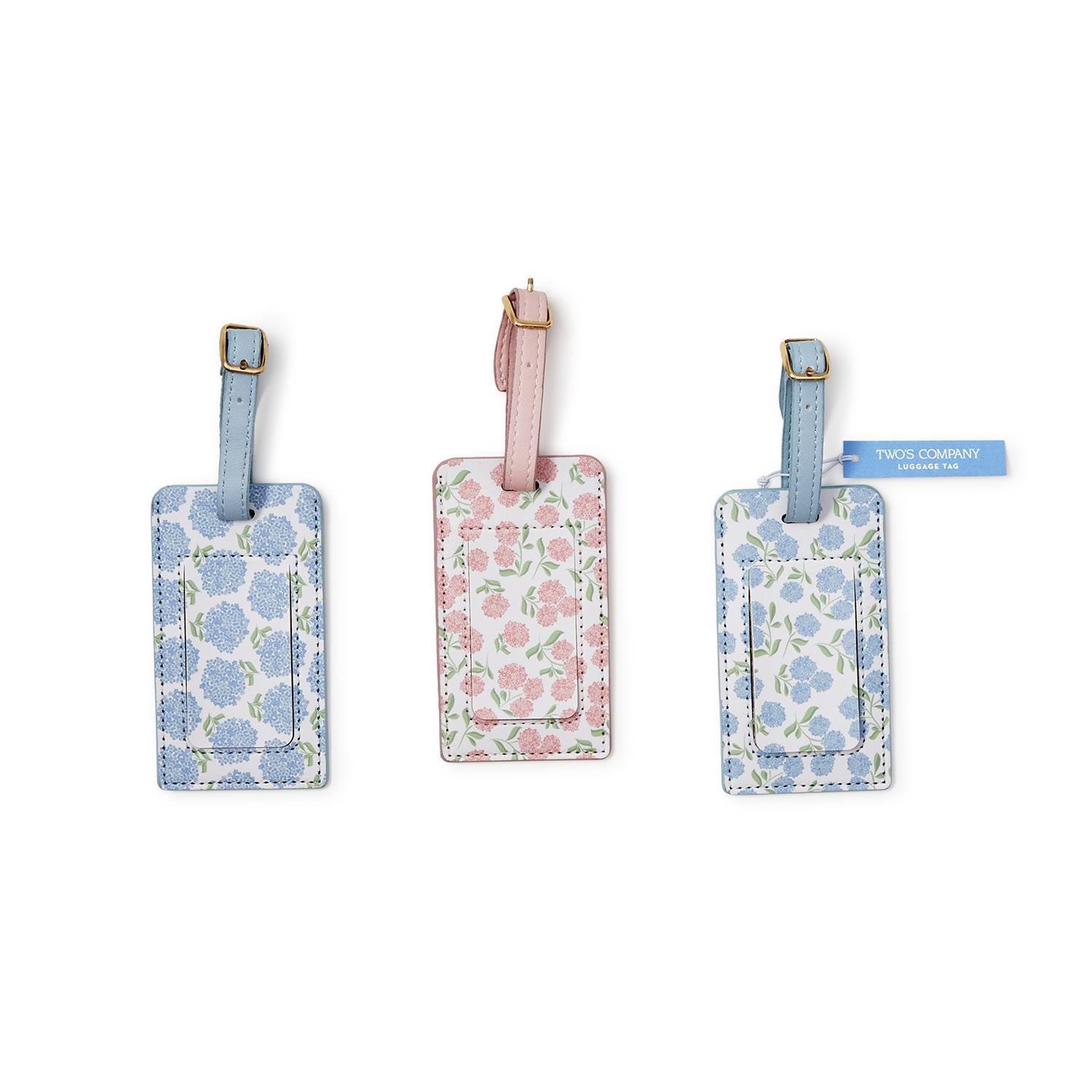 Hydrangea Print Luggage Tag - Mellow Monkey