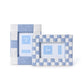 Hand-Woven Checkered Blue and White Pattern 4" x 6" Photo Frame