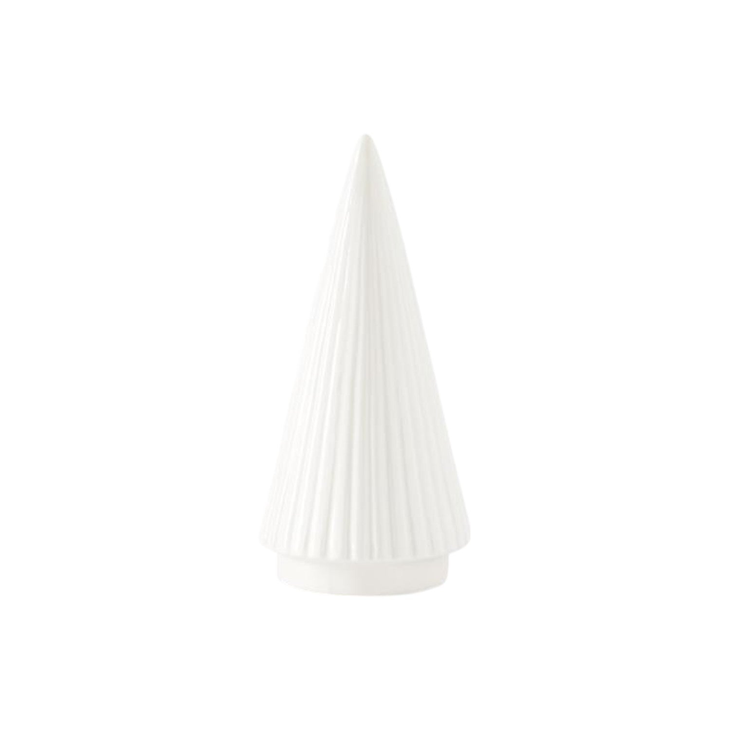 Vertical Ribbed White Ceramic Christmas Trees - Mellow Monkey