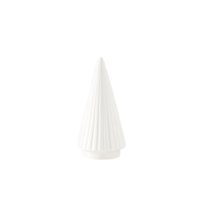 Vertical Ribbed White Ceramic Christmas Trees - Mellow Monkey