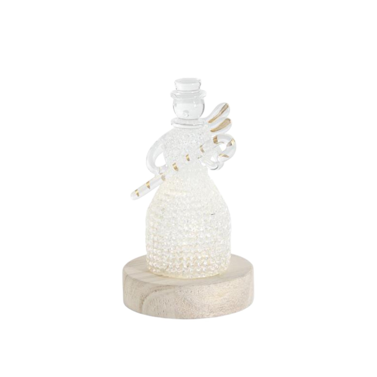 Handcrafted Spun Glass LED Snowmen - Mellow Monkey