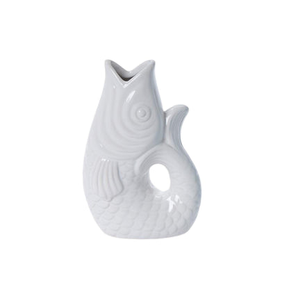 Small Ceramic Fish Vase - 8-in - Mellow Monkey