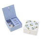Hydrangea Small Jewelry Box With Beaded Tassel Puller - Mellow Monkey