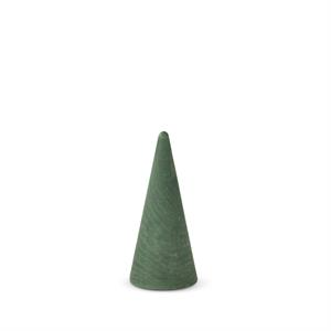 Green Carved Wood Cone Christmas Tree - Mellow Monkey