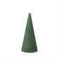 Green Carved Wood Cone Christmas Tree - Mellow Monkey