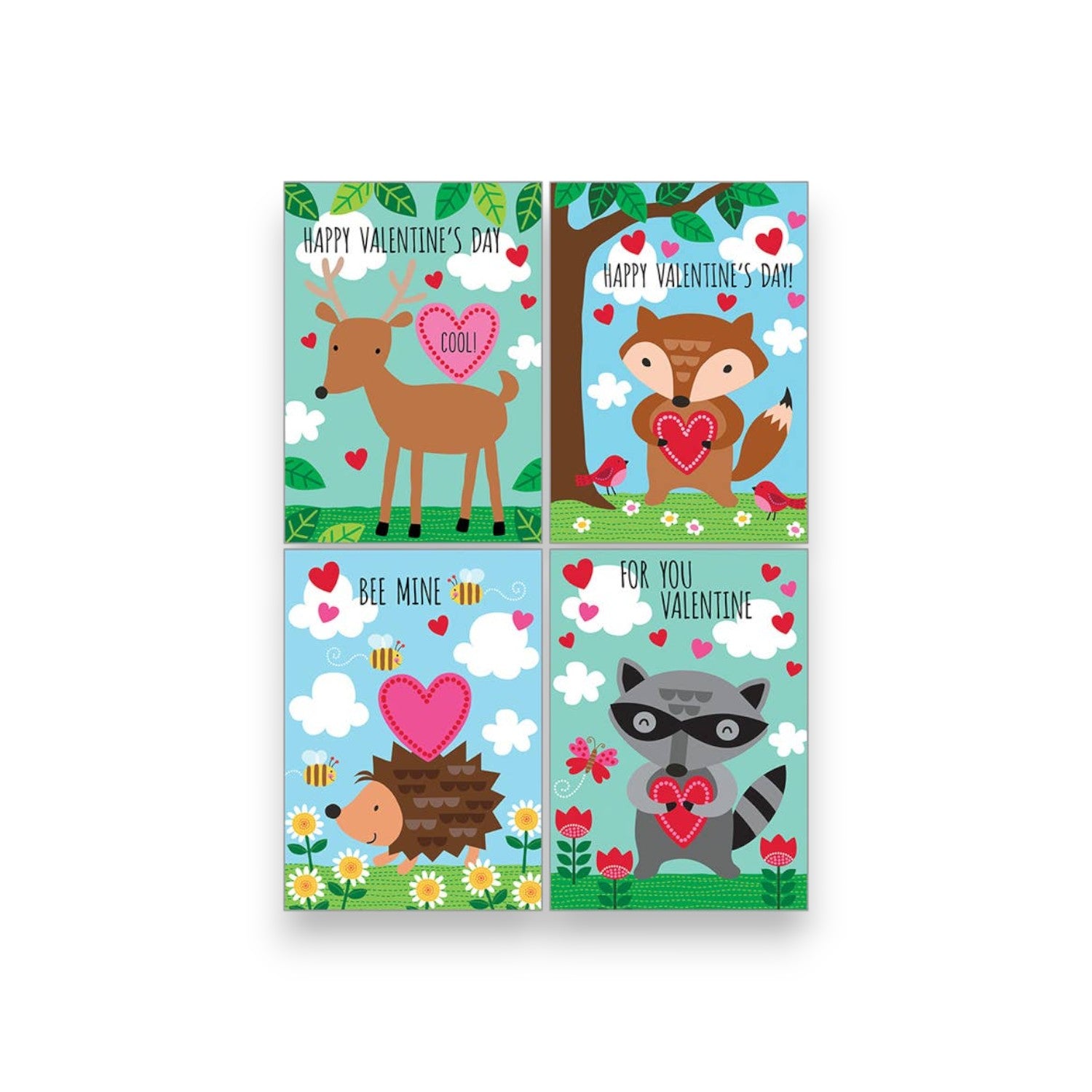 Kids Valentine Pack - Animals - Mellow Monkey