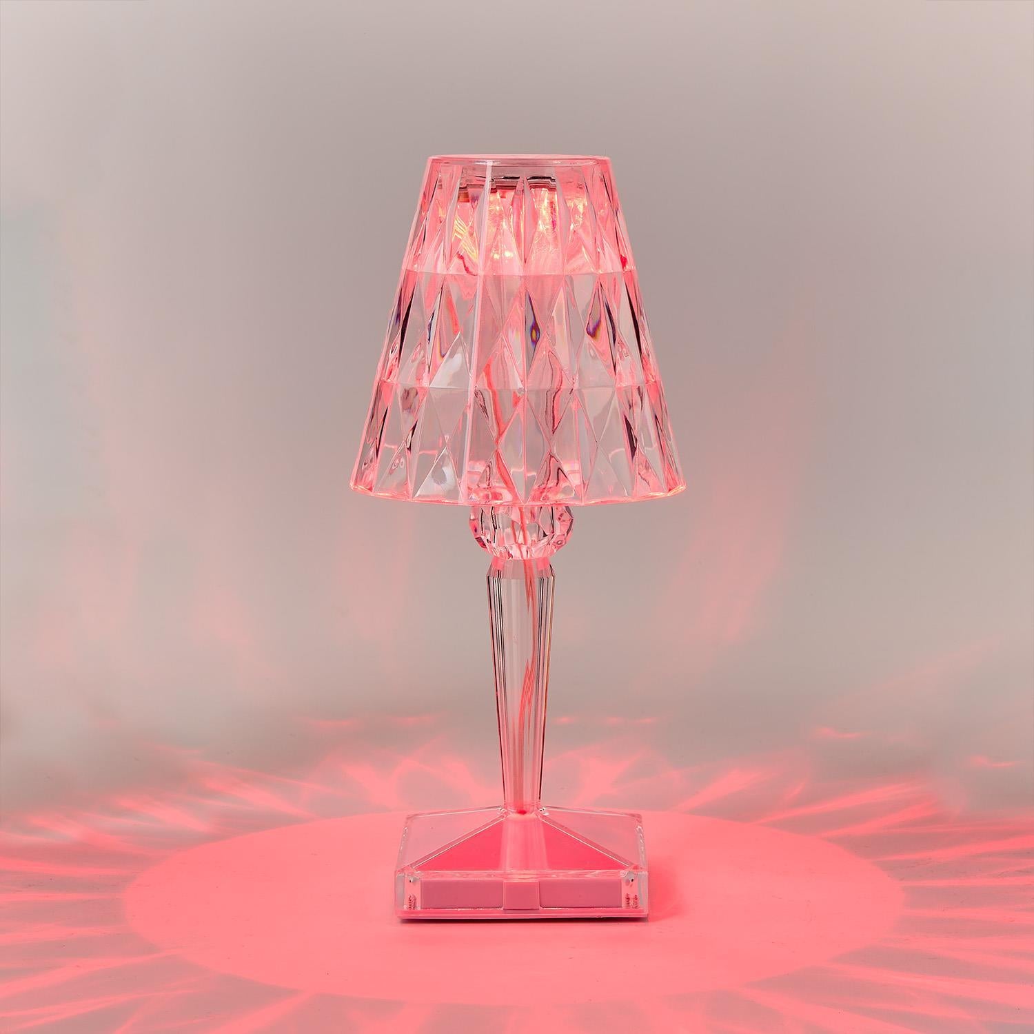 Crystal Lights LED Portable Cordless Color-Changing Rechargeable Table Lamp - 10-1/4-in - Mellow Monkey