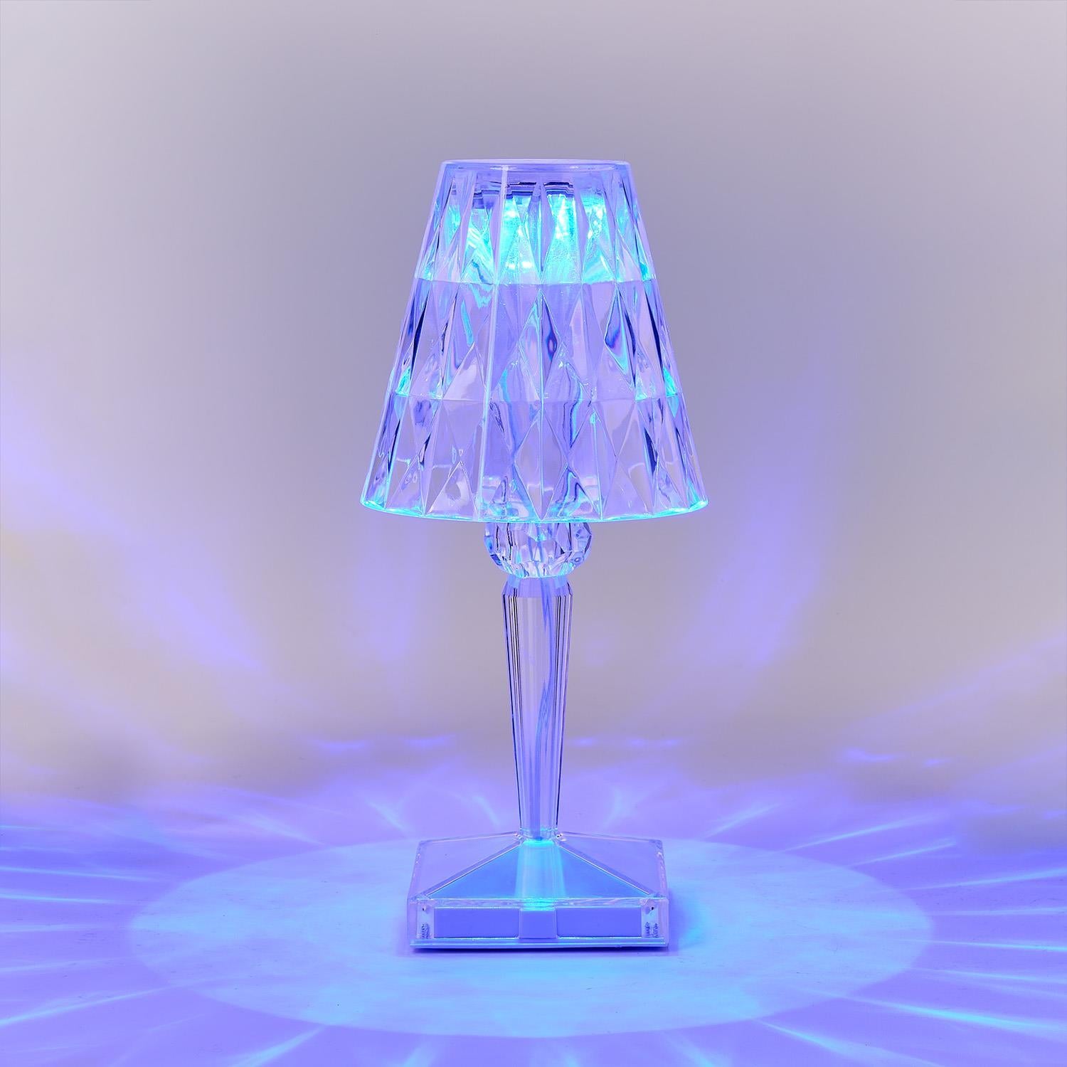 Crystal Lights LED Portable Cordless Color-Changing Rechargeable Table Lamp - 10-1/4-in - Mellow Monkey
