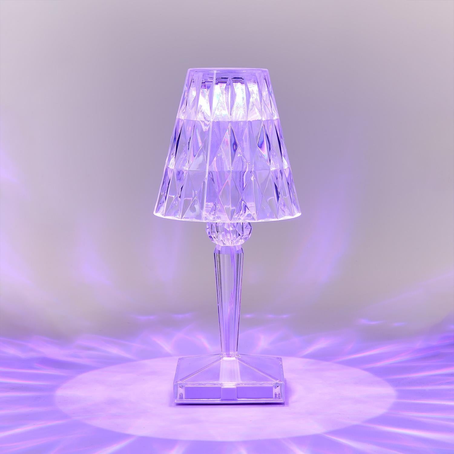 Crystal Lights LED Portable Cordless Color-Changing Rechargeable Table Lamp - 10-1/4-in - Mellow Monkey