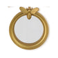 Vintage Round Mirror Trinket Tray - Flora and Fauna - 4-in - Mellow Monkey