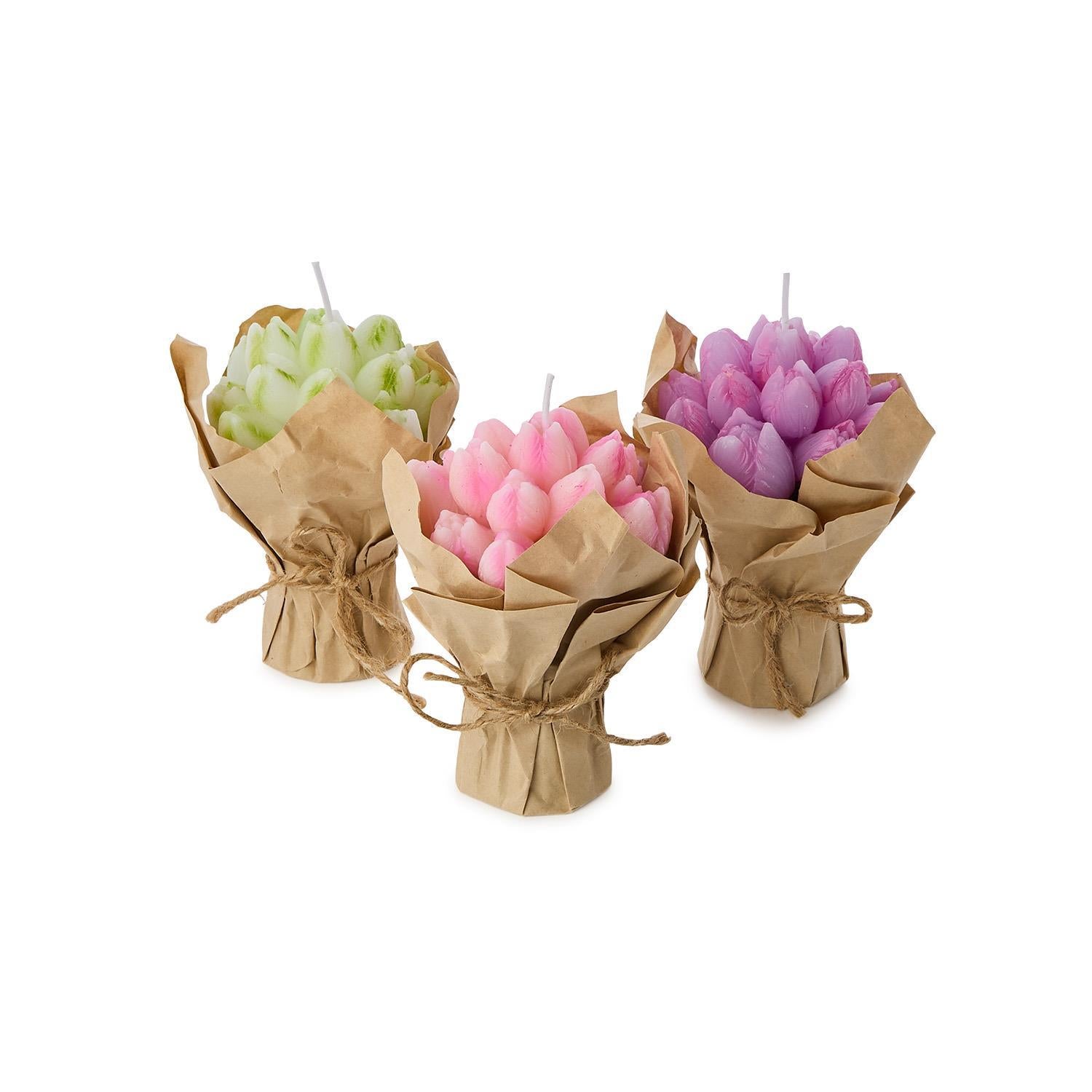 Tulip Bouquet Sculpted Candle - Mellow Monkey