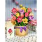 Festive Tulips - Pop-Up Greeting Card - Mellow Monkey