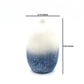 Gugu Sag - Handcrafted Porcelain Bud Vase - White and Blue Ombre - 3.1 x 3.1 x 4.9 in - Mellow Monkey
