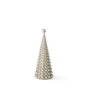 Antique Silver Dot Embellished Christmas Tree - Mellow Monkey