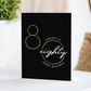 Ageless At 80 Happy Birthday Card – Luxe Gold Foil