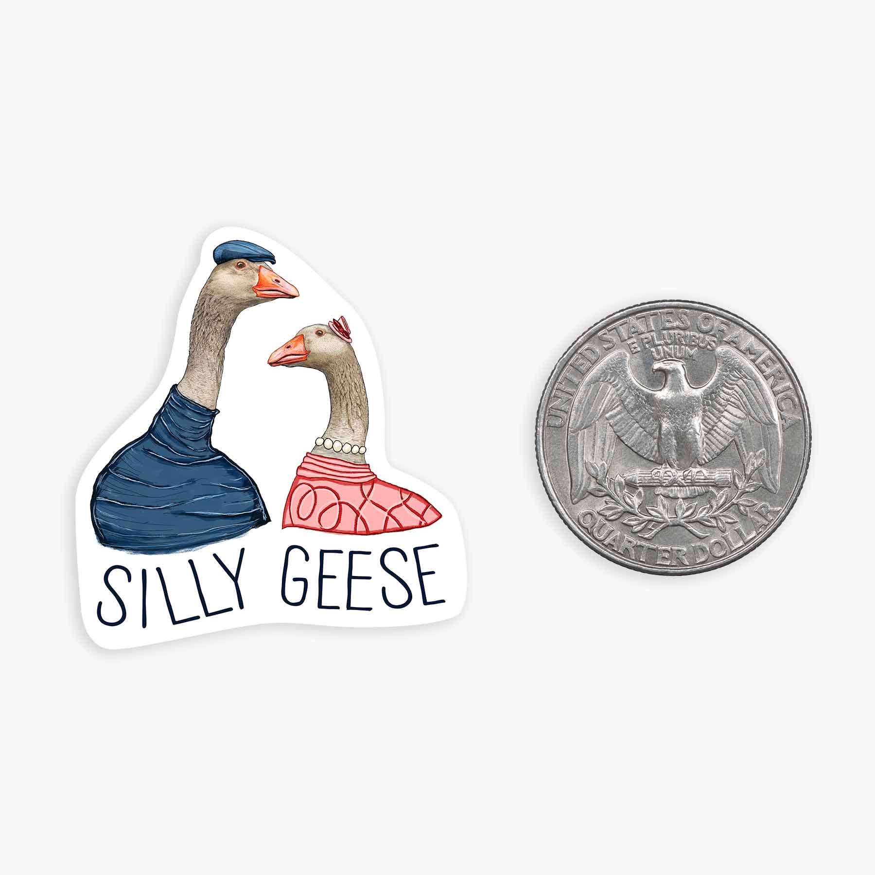 Silly Geese - Mini Sticker #15 - Mellow Monkey