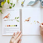Animals - Watercolor Workbook with Water Color Paint Set and Brush - Mellow Monkey