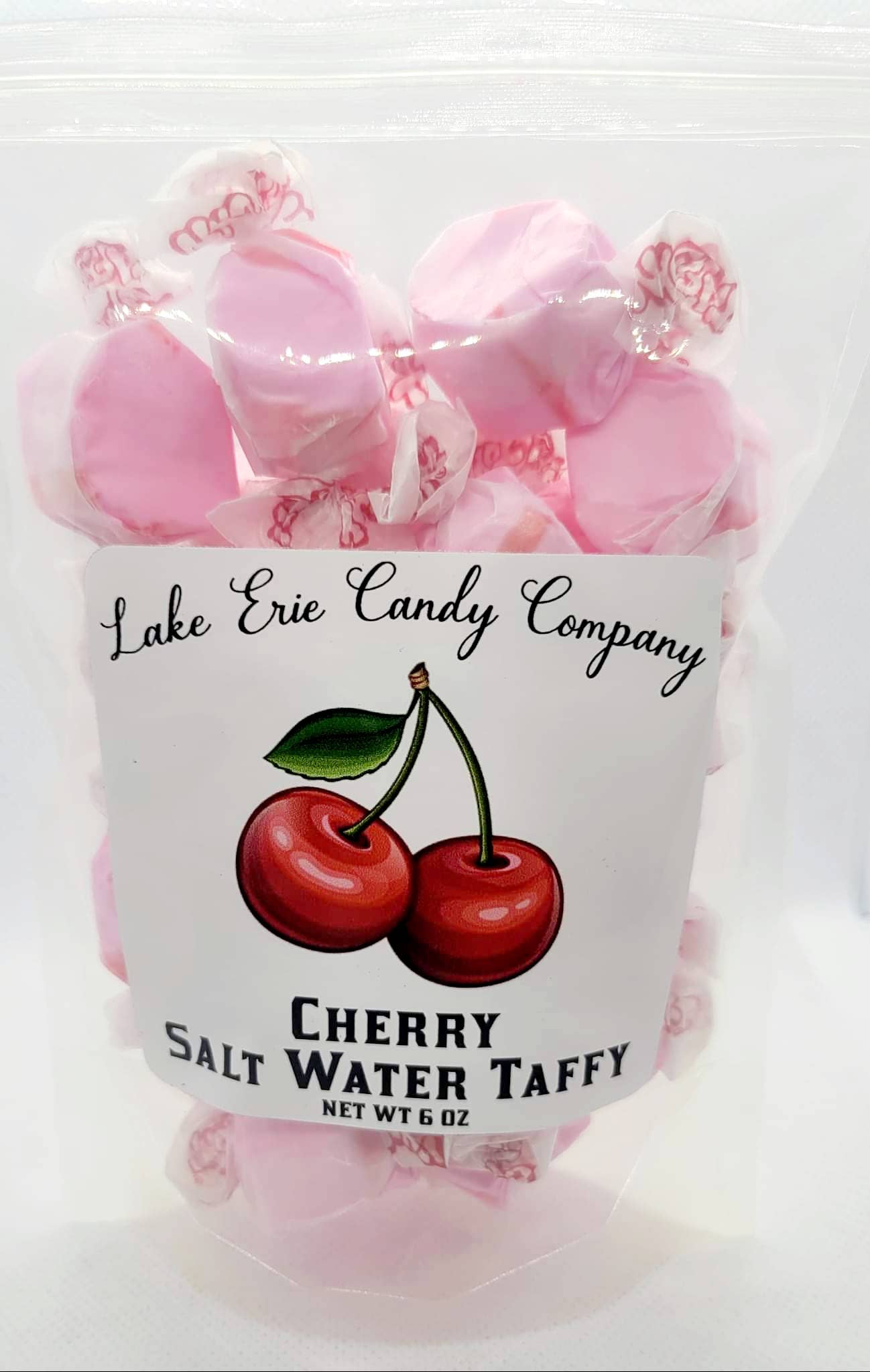 Cherry Salt Water Taffy - 6-oz. - Mellow Monkey
