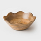 Scalloped Edge Mango Wood Bowl - 10-in - Mellow Monkey