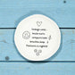 Today I Will Smile More - Round Trinket Tray - Mellow Monkey