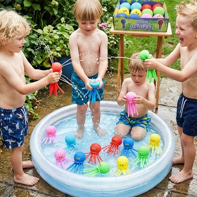 Octopus - Squeeze and Squirt Toy - Mellow Monkey