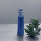 Navy Bark Koza Porcelain Bud Vase - 8.5" x 2.25" - Mellow Monkey