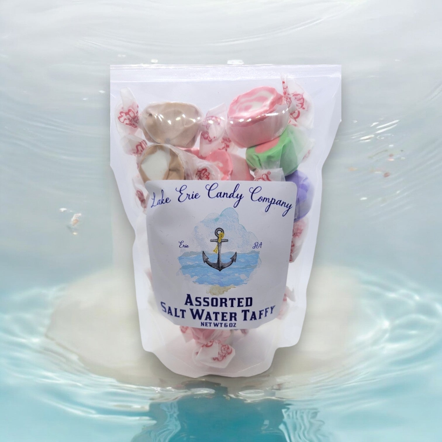 Assorted Salt Water Taffy - 6-oz - Mellow Monkey