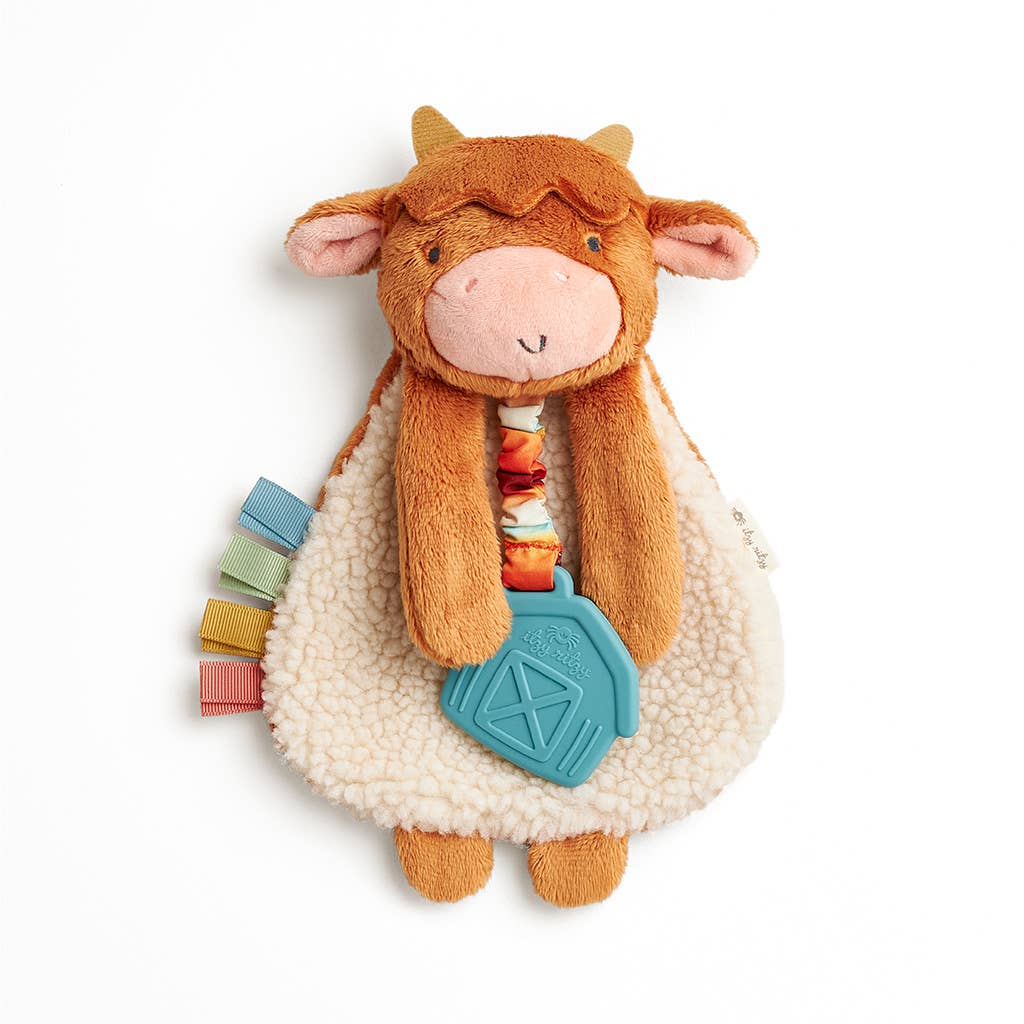 Highland Cow Itzy Friends Lovey™ Plush+ Teether Toy - Mellow Monkey
