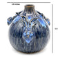 Blue Rabbit Trio - Porcelain Ceramic Vase - 4.6 x 4.6 x 4.2-in - Mellow Monkey