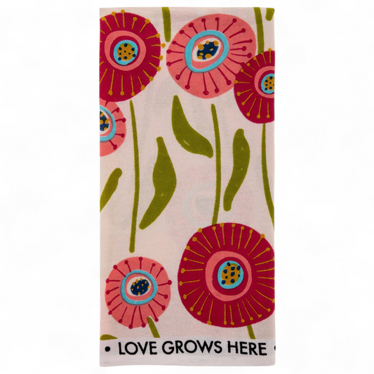 Love Grows Here - Tea Towel - Mellow Monkey
