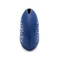 Diva Round - Handcrafted Porcelain Bud Vase - Blue with White Geometric Pattern - 4.7 x 2.4 x 4 in - Mellow Monkey