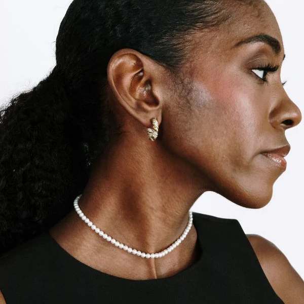 Augusta Choker - 14K Gold Plated - Pearl - 4-mm - Mellow Monkey