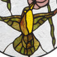 Hummingbird and Hibiscus Stained Glass Window Panel - 10-in - Mellow Monkey