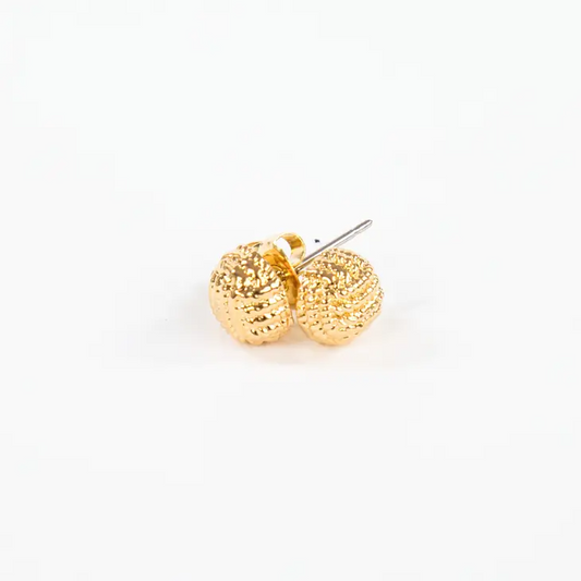 Monkey Fist Earrings - 14k Gold Dipped - Mellow Monkey