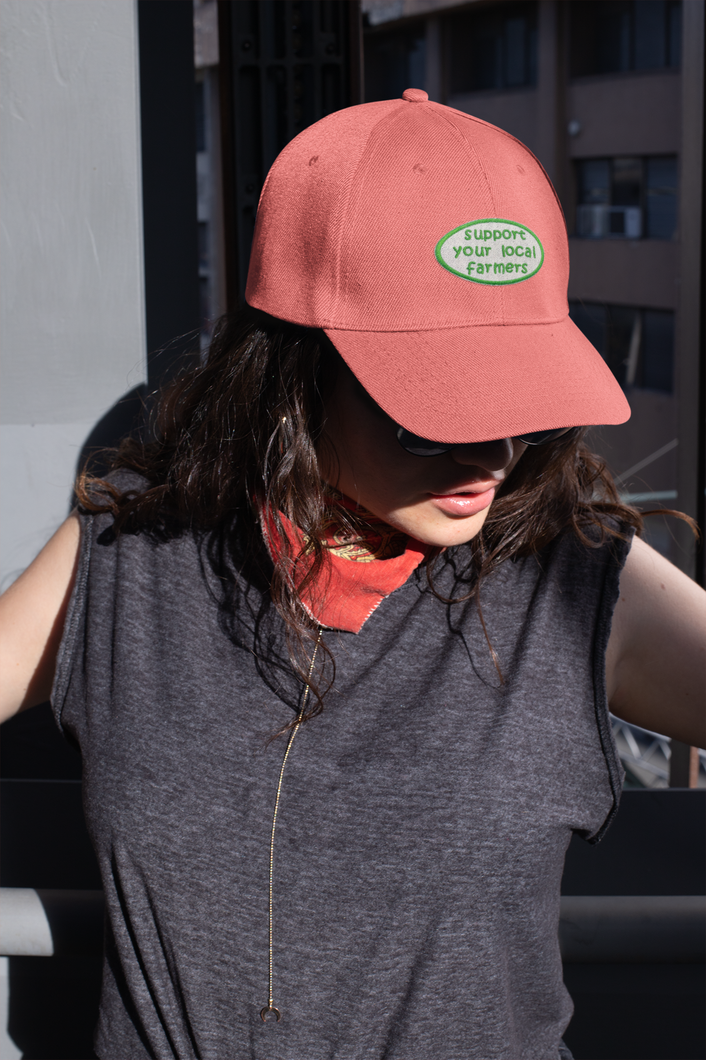 Support Your Local Farmers - Embroidered Iron on Patch - 2-in - Mellow Monkey