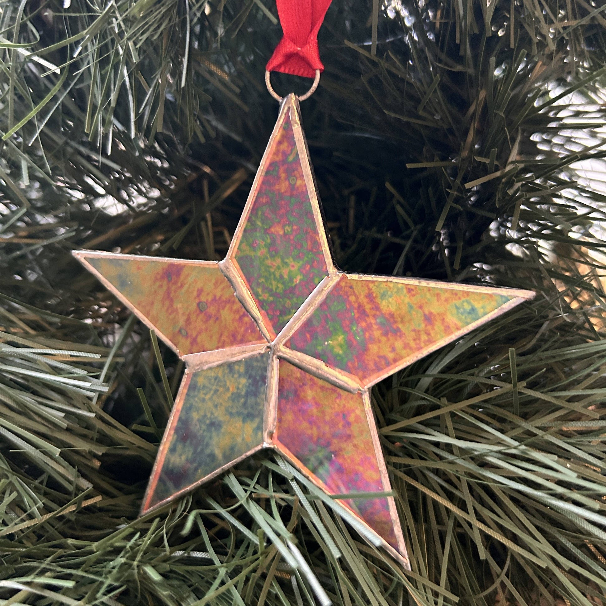 1st Christmas Together Stained Glass Star Ornament - Mellow Monkey