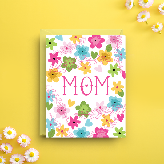 Cherished Blooms - Flower Power Mother's Day Card - Mellow Monkey