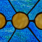 Phases of the Moon Stained Glass Suncatcher Window Panel - 14-in x 5-in