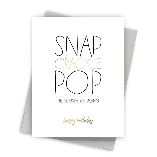 Snap Crackle Pop – Funny Birthday Card - Mellow Monkey