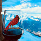 Cardinal Jeweled Stemless Wine Glass - Mellow Monkey