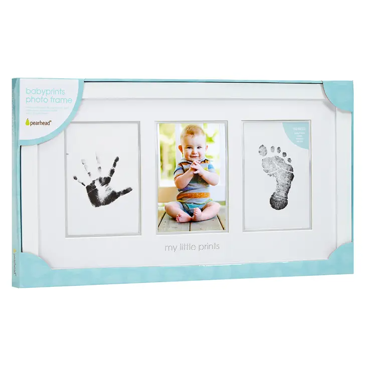Babyprints Photo Wall Frame and Clean-Touch Inkpad Kit - Mellow Monkey