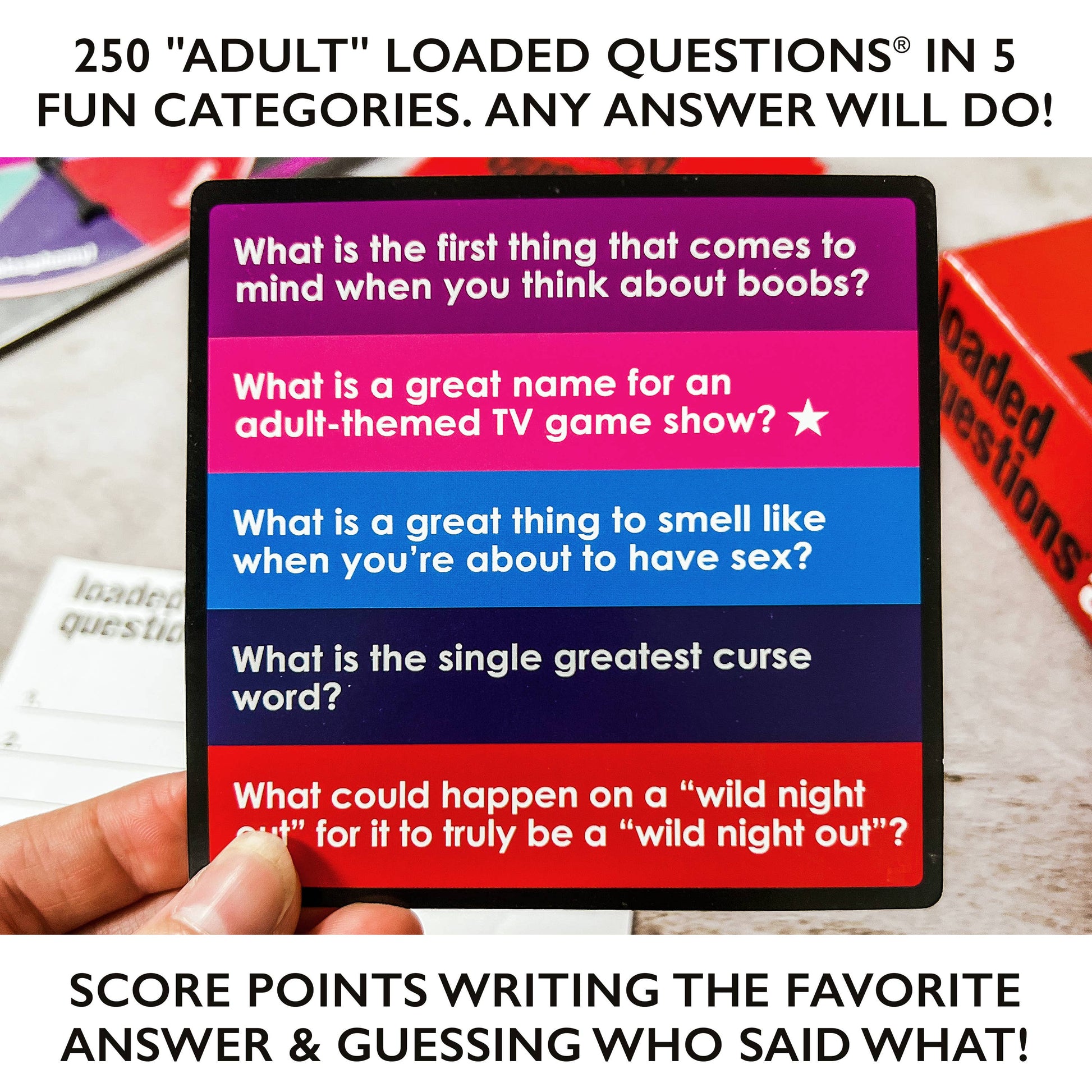 Loaded Questions Adult - Game - Mellow Monkey