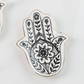 Floral Hamsa Trinket Dish - 4-1/2-in